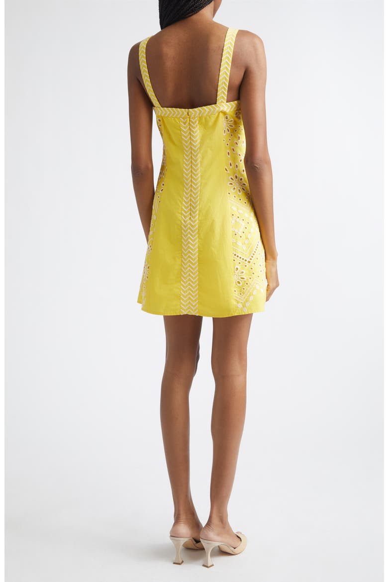 Fawn Eyelet Embroidery Minidress, Alternate, color, SUNSHINE