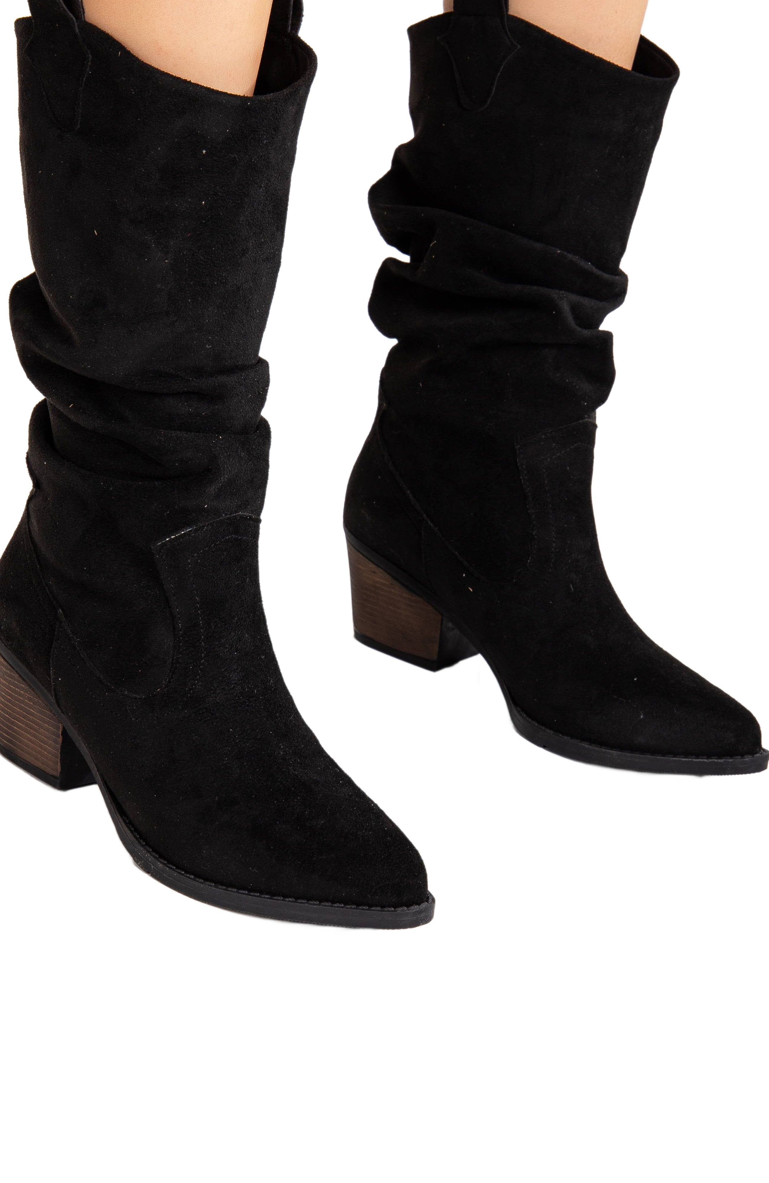 Forever & Always Shoes Bonnie Slouch Western Boots, Alternate, color, 