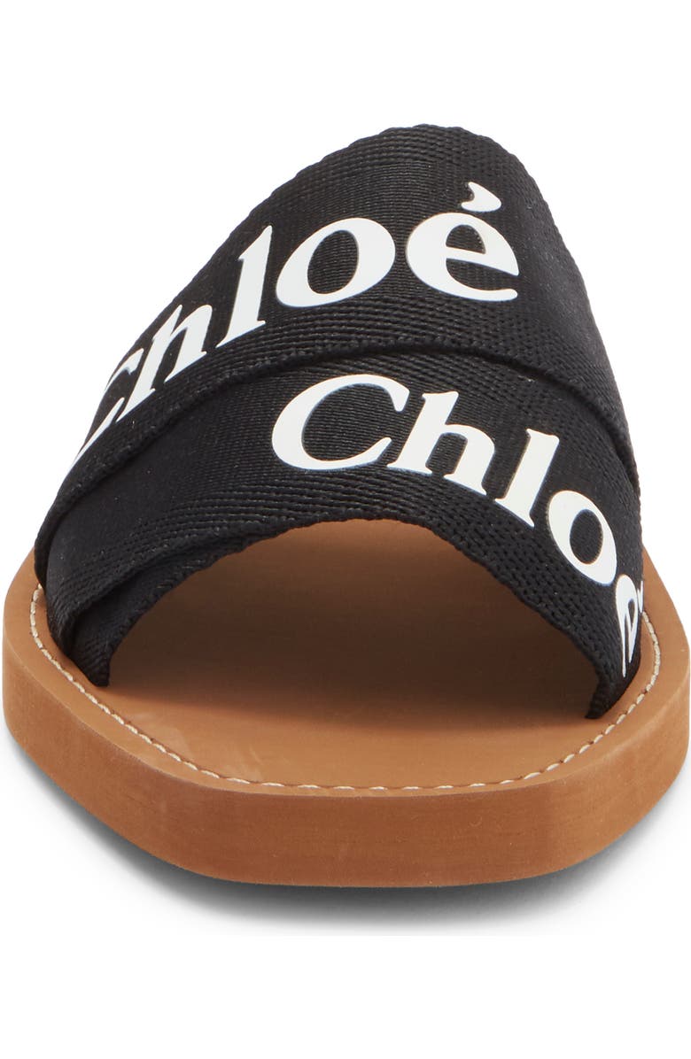 Chloé Woody Logo Slide Sandal, Alternate, color,