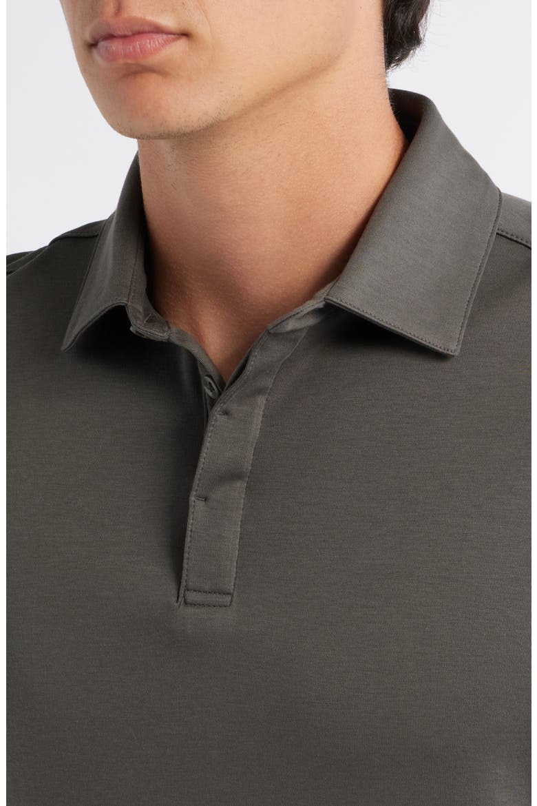 Georgia Solid Pima Cotton Polo, Alternate, color, BELUGA