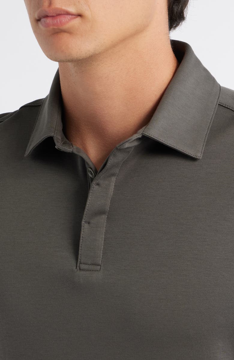 Robert Barakett Georgia Solid Pima Cotton Polo, Alternate, color, Beluga