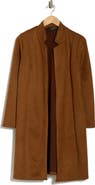 Renee C Faux Suede Longline Coat