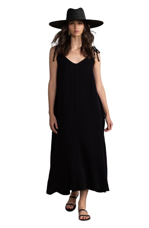 RESORT SWIM COVER UP MAXI TIE DRESS