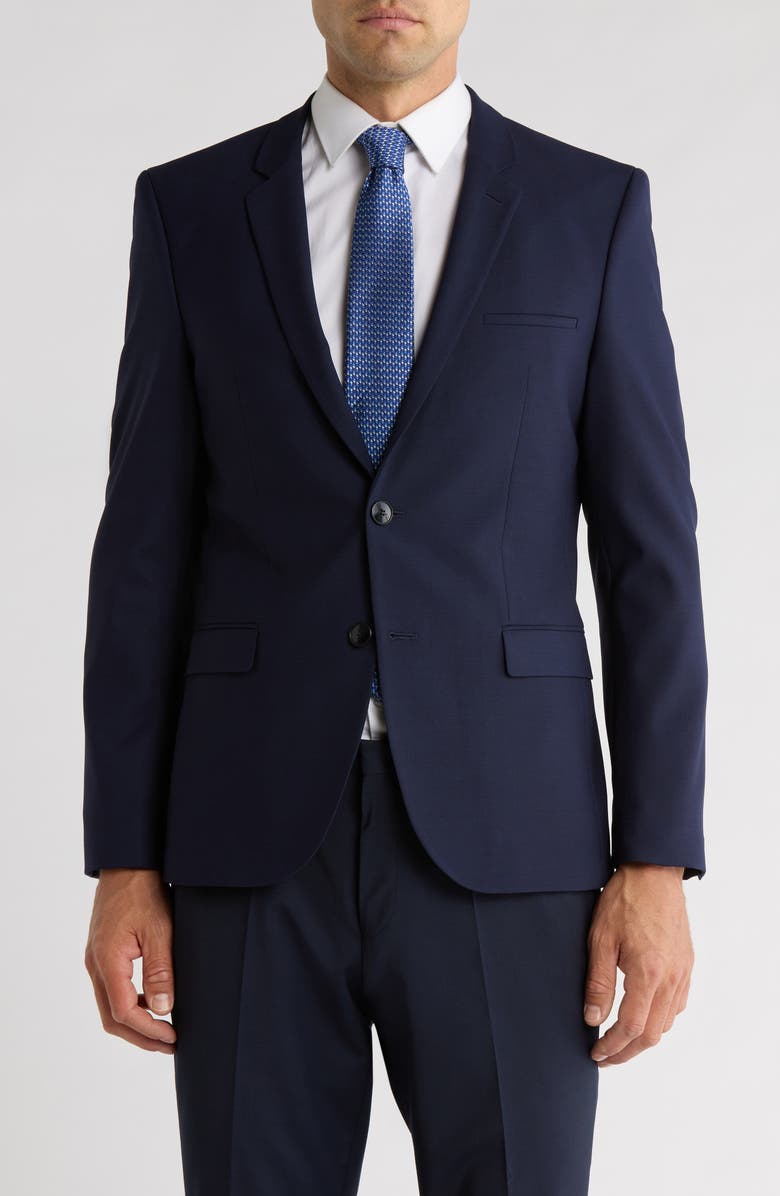 HUGO Arti Wool Blend Sport, Main, color, Dark Blue