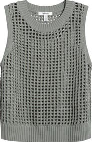 Splendid Camellia Open Knit Sleeveless Sweater