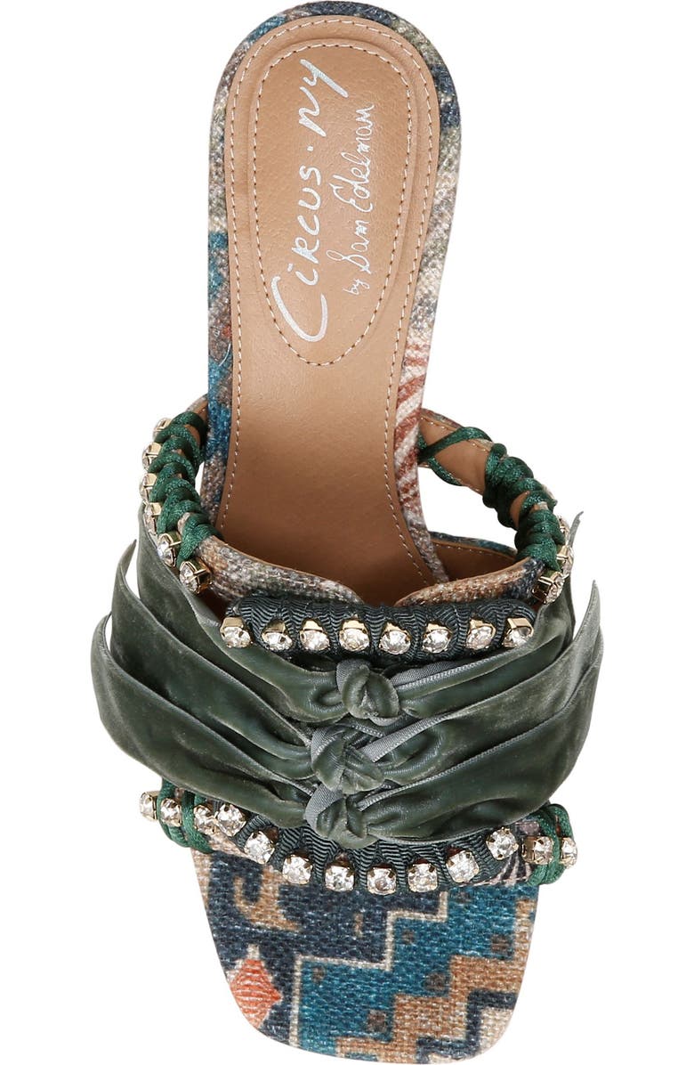 Circus NY by Sam Edelman Vera Block Heel Sandal, Alternate, color, Ocean Sapphire Multi