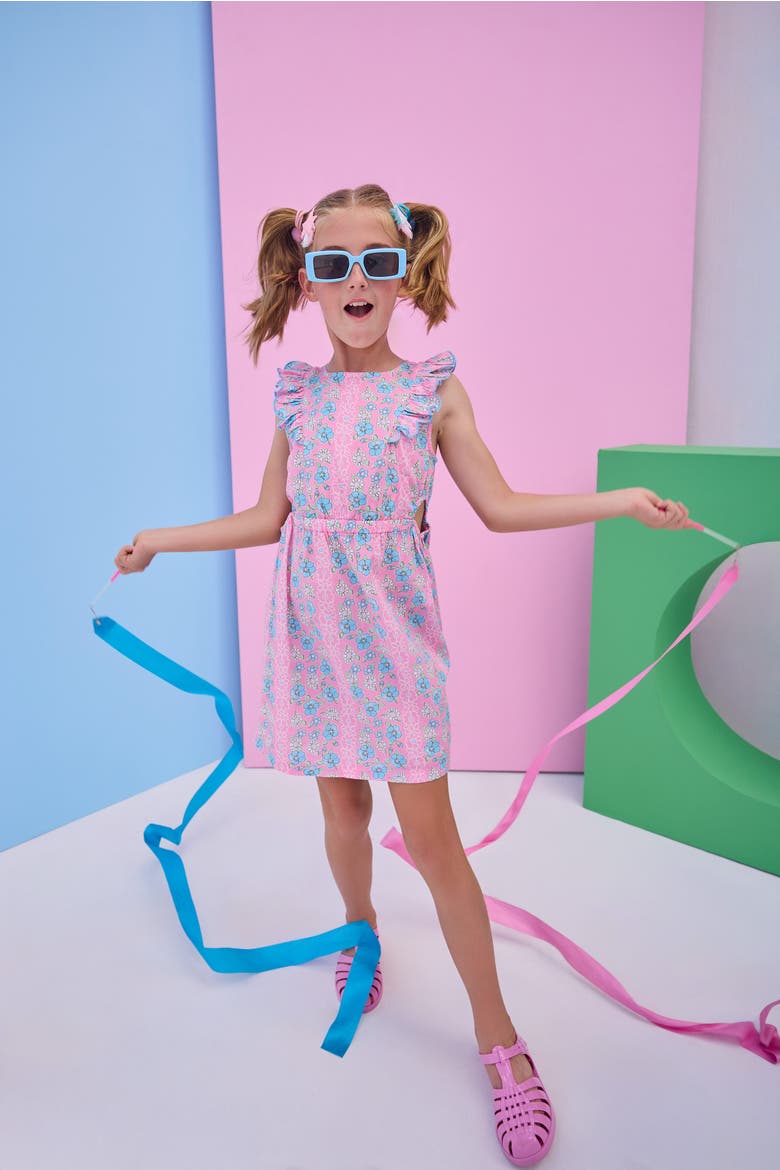 Kids' Cutout Dress, Alternate, color, Spring Marguerite Floral