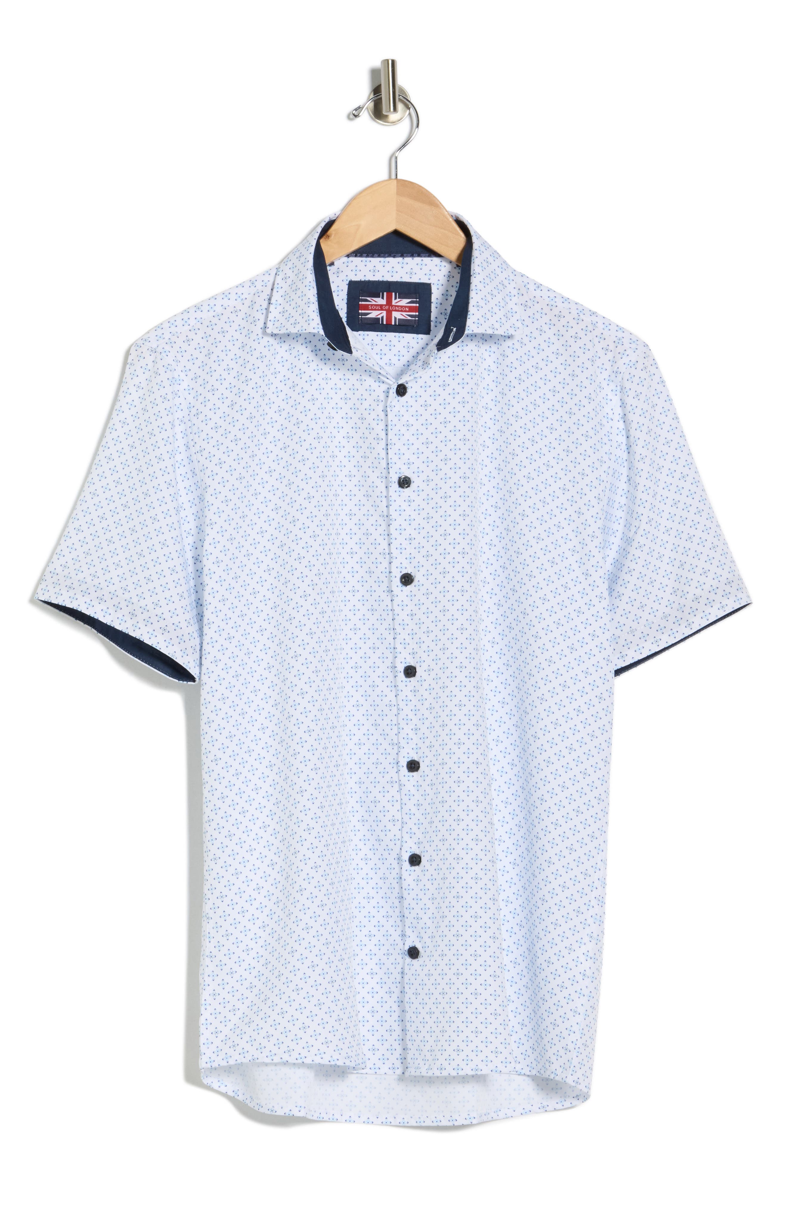 SOUL OF LONDON Short Sleeve Sport Shirt
