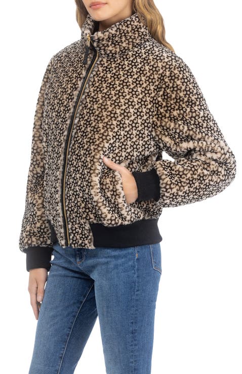 Genuine Shearling Insignia Bomber Jacket, Reversible