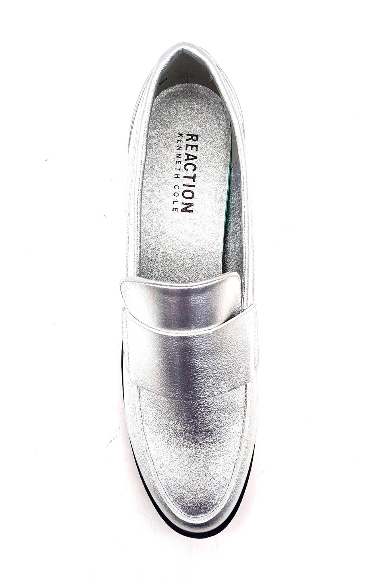 Fern Patent Loafer, Alternate, color, SILVER