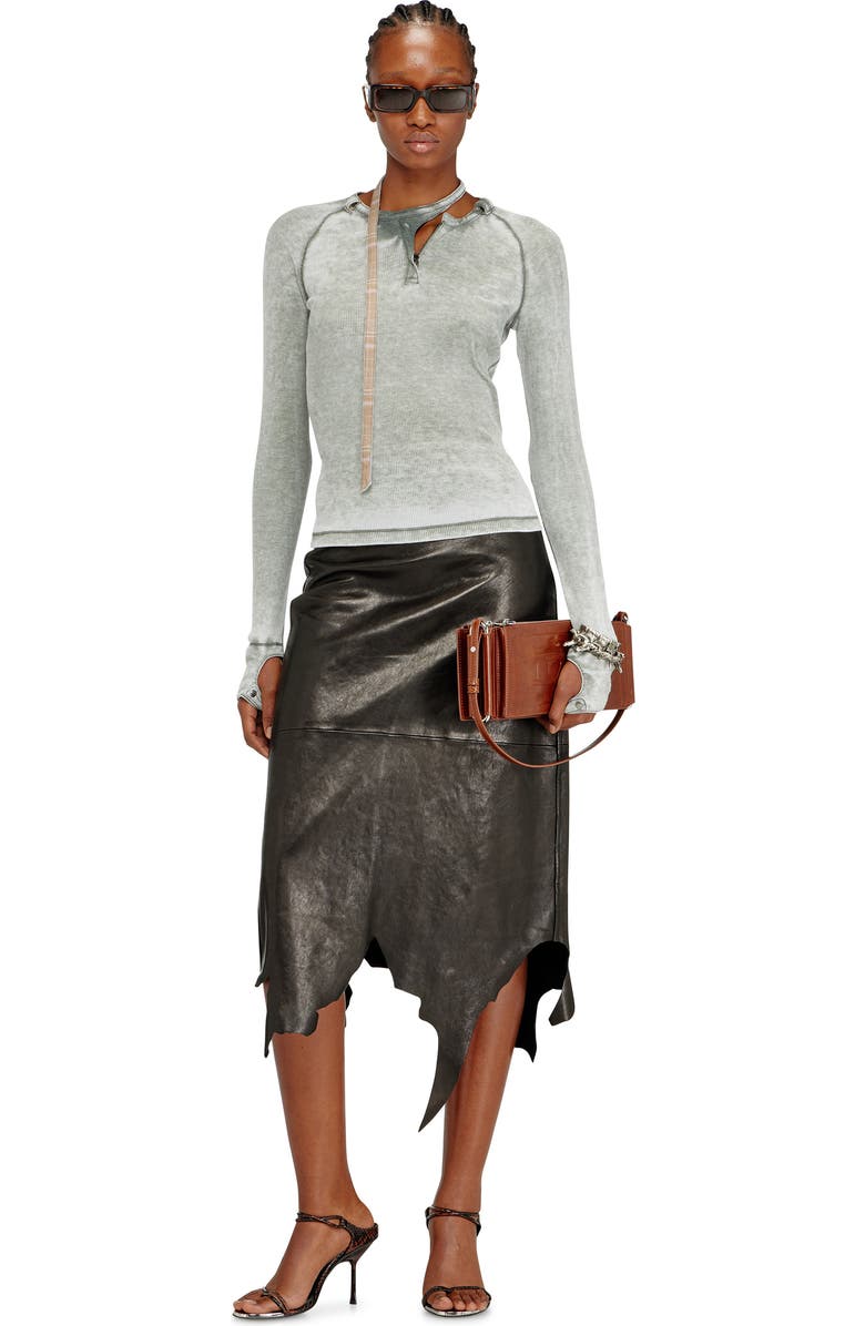 DIESEL<sup>®</sup> Flag-D-Modular Logo Embossed Shoulder Bag, Alternate, color, Chocolate