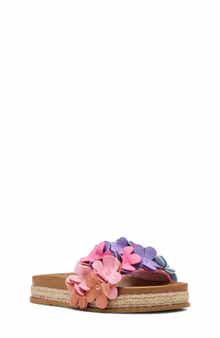 Steve Madden Kids' Jpompey Espadrille Platform Slide Sandal