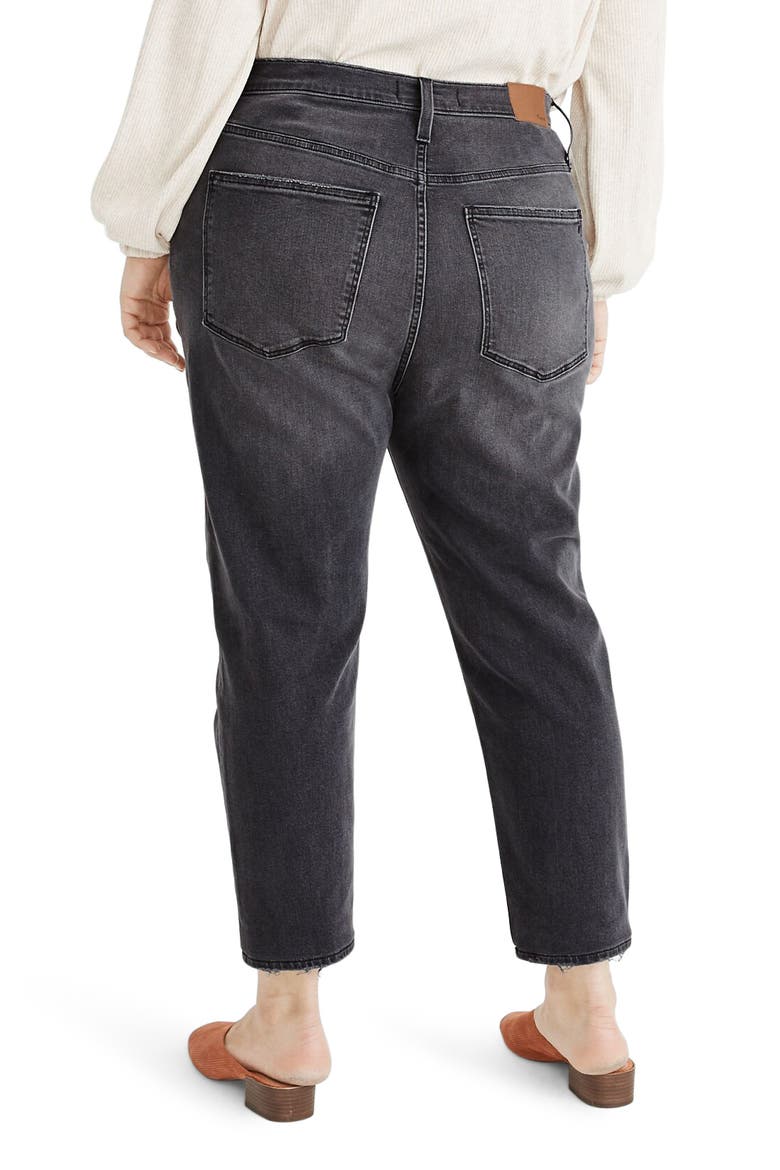 The Momjean Fray Ankle Jeans: Comfort Stretch Edition, Alternate, color, DUNSTABLE WASH