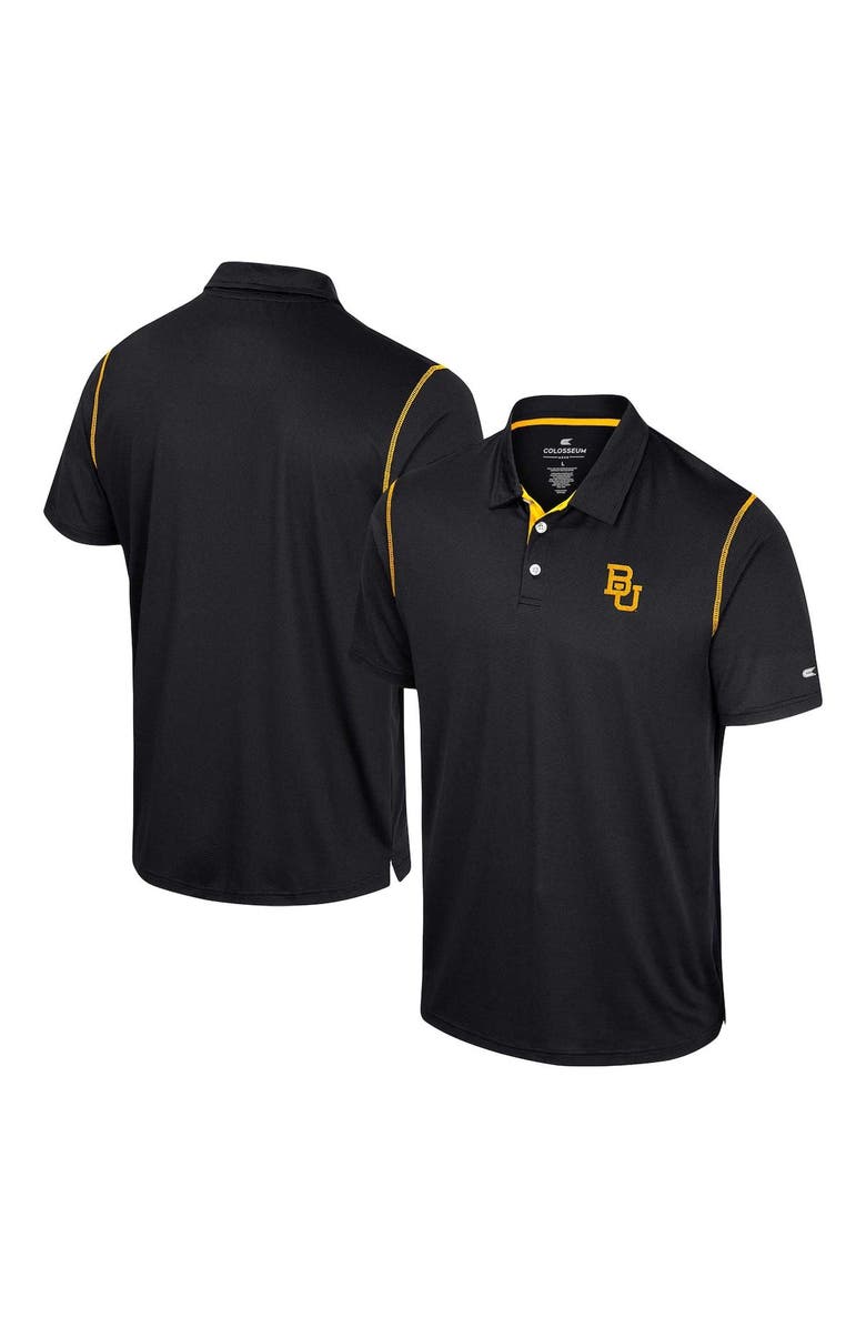 COLOSSEUM Men's Colosseum  Black Baylor Bears Cameron Polo, Main, color, 