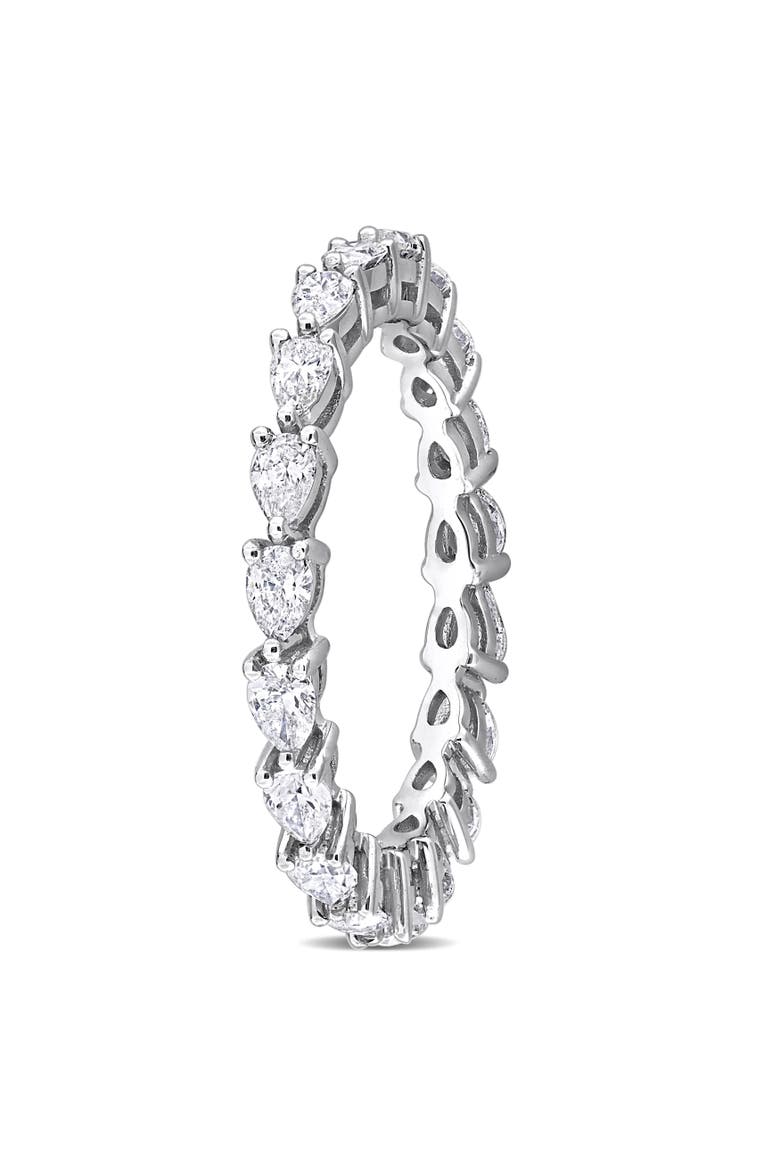Diamond Pear Eternity Ring 14k, Alternate, color, 14K White Gold