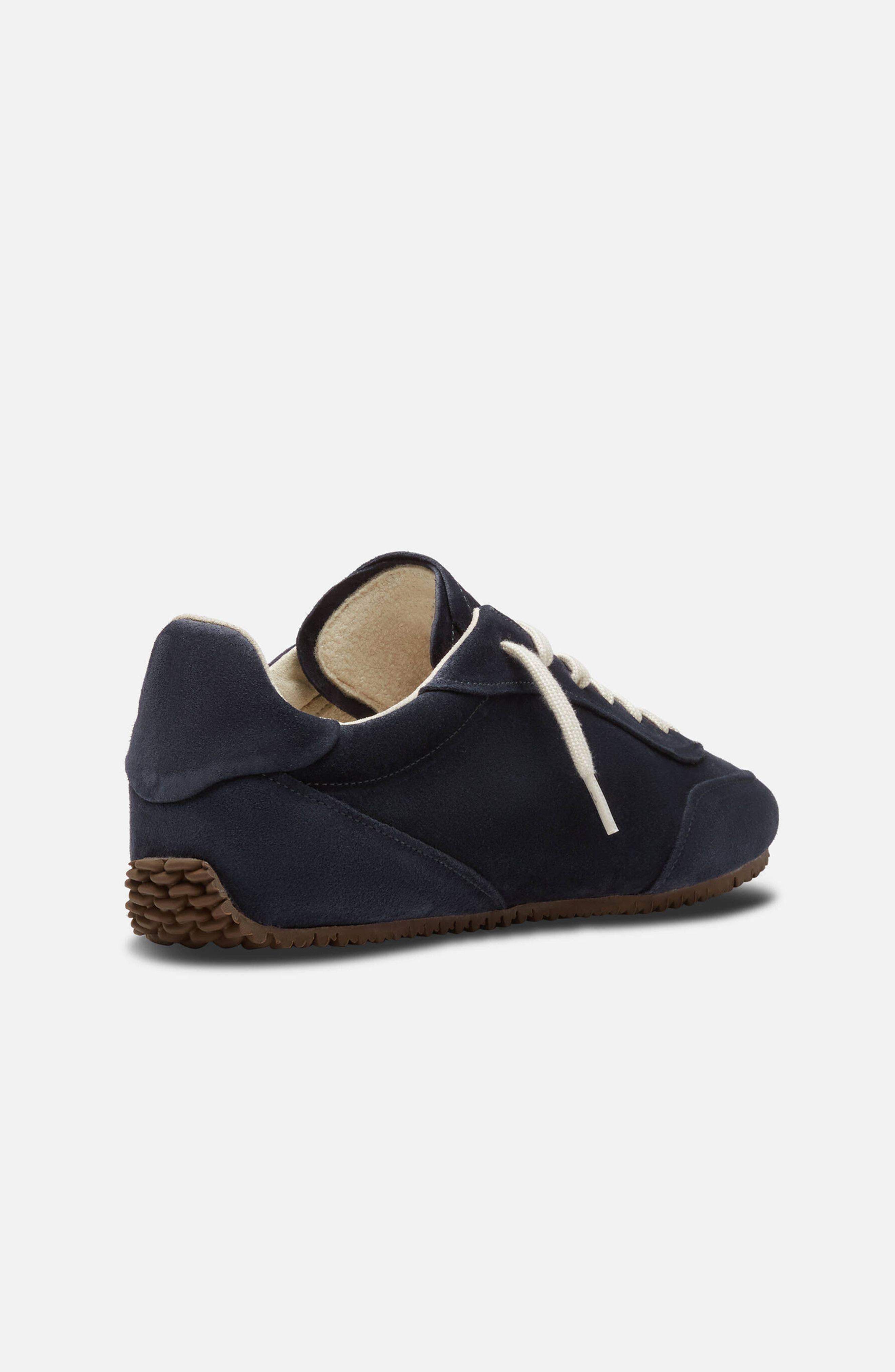 Daze Runner Suede Sneaker - Men's, Alternate, color, Dark Blue/Dark Gum