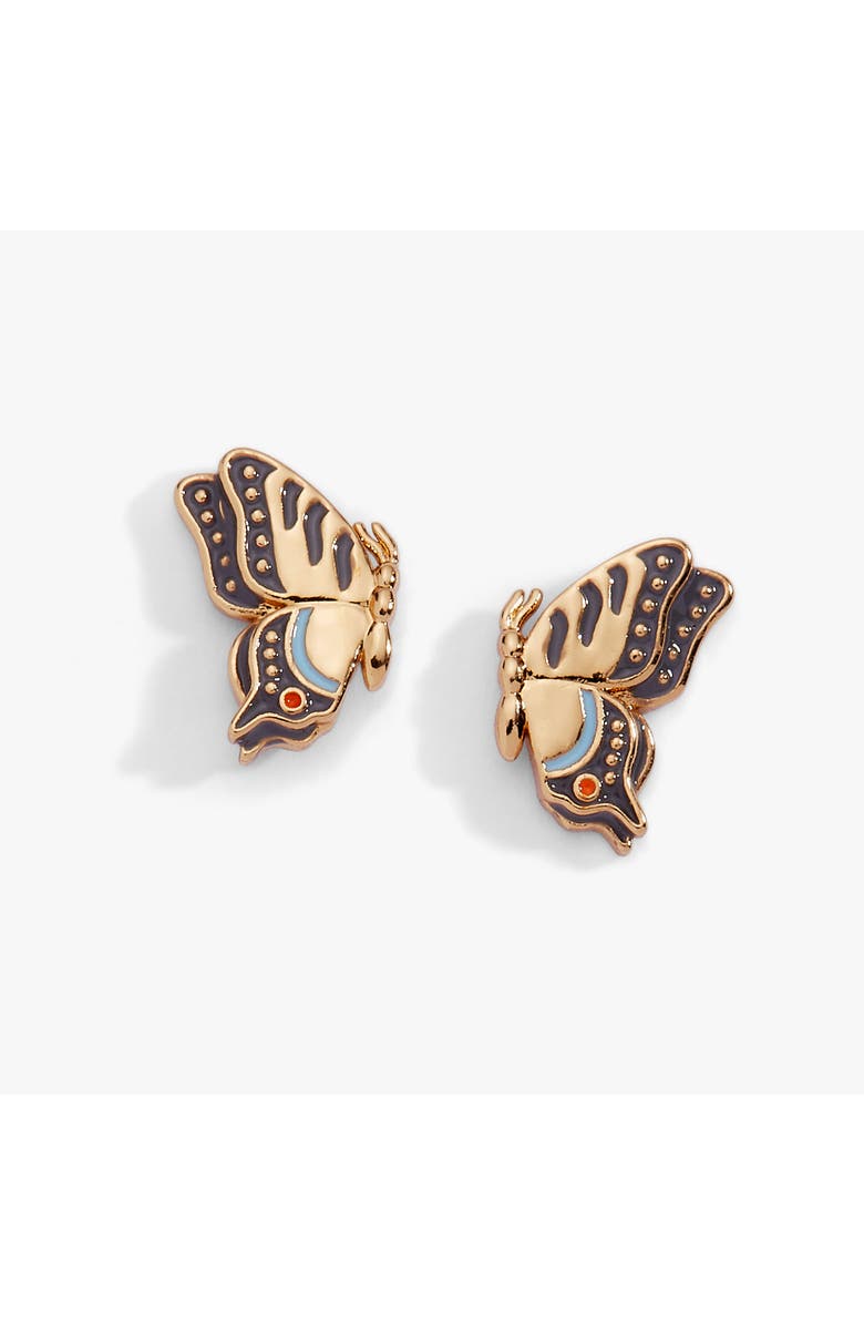 Alex and Ani New York Botanical Garden<sup>®</sup> Butterfly Earring, Main, color, Gold