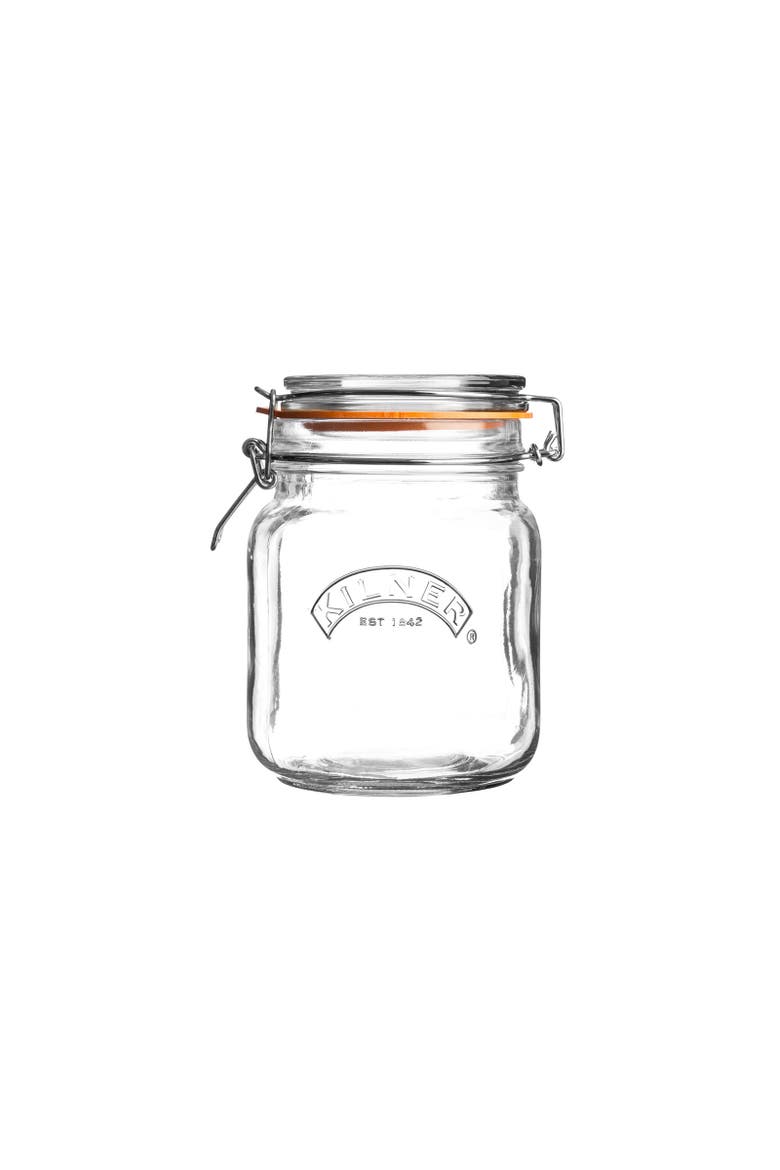 Square Clip Top Jar for Canning and Food Storage, Main, color, 6.25 in