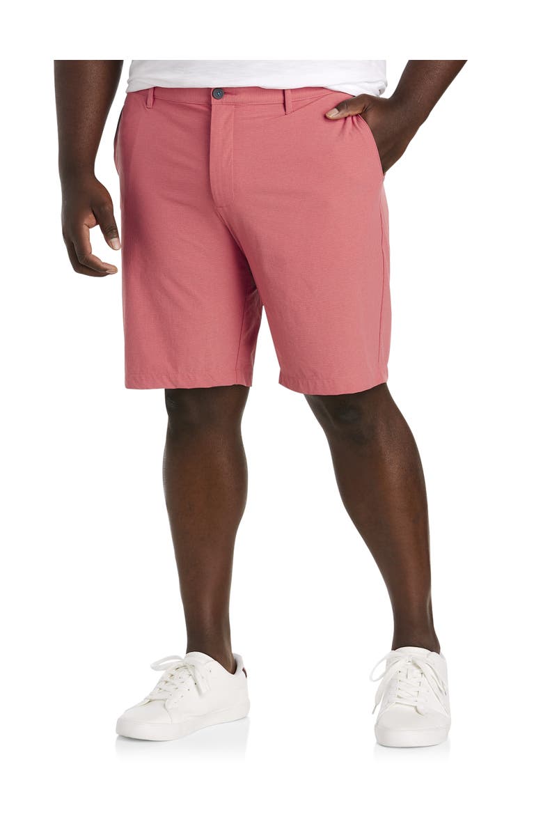 Tommy Bahama Big & Tall Chip Shot Performance Shorts, Main, color, Red Ginger