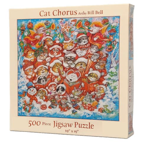 Cat Chorus Christmas 500 piece Jigsaw Puzzle for Adults