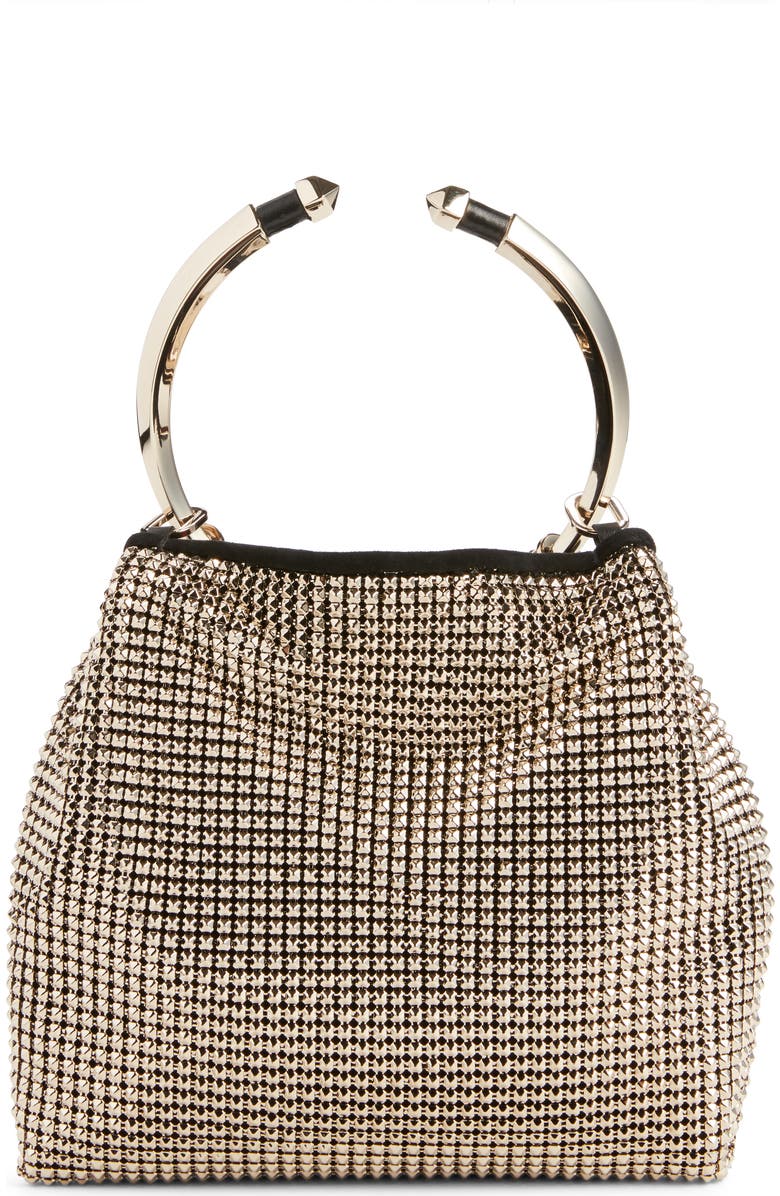 Valentino Garavani Ring Mesh Clutch, Alternate, color,