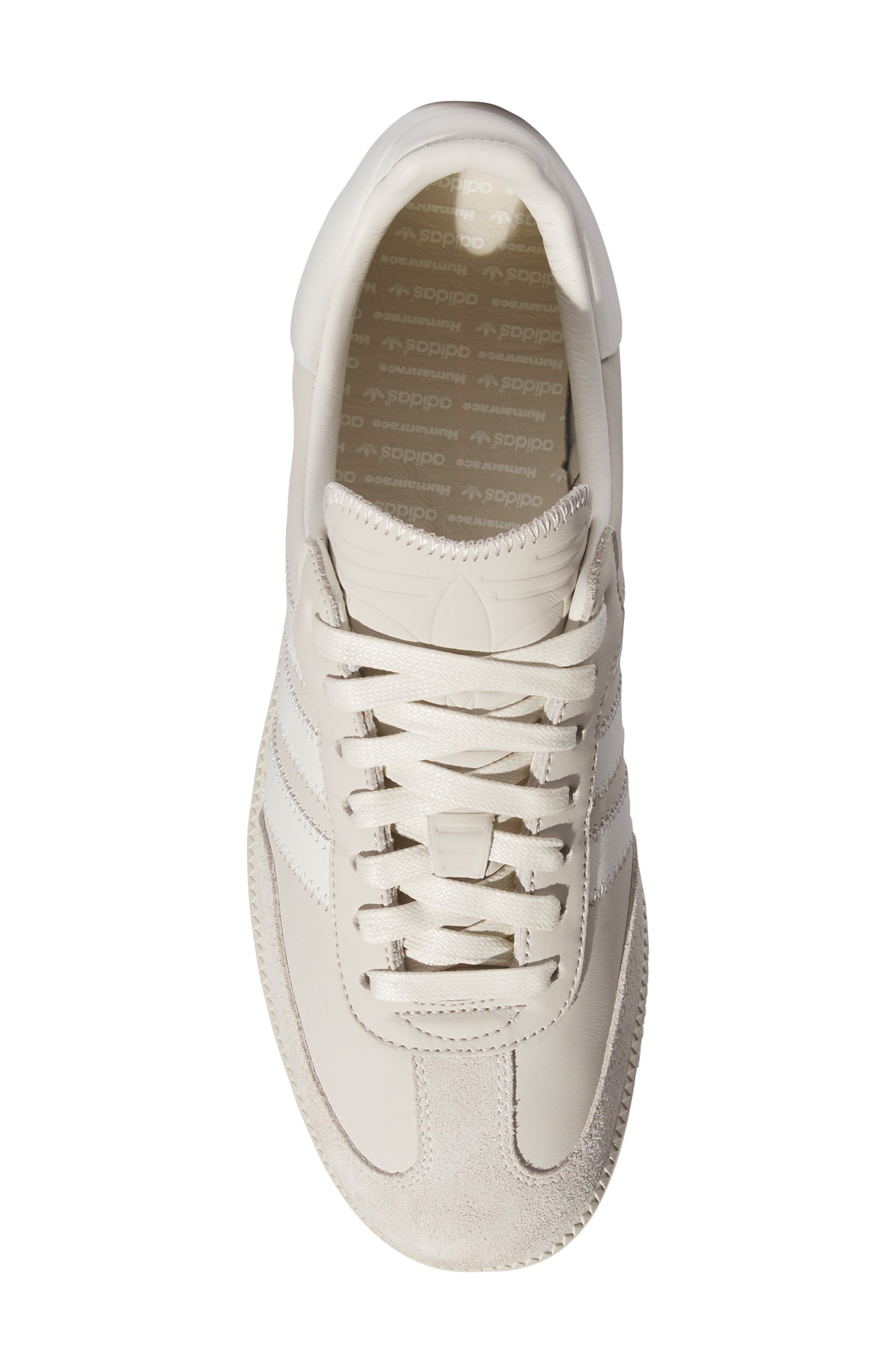 adidas Humanrace Samba Low Top Sneaker, Alternate, color, Cloud White/ Aluminum