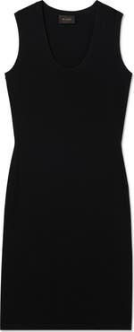 ST. JOHN Santiago Knit Scoop Neck Sleeveless Dress