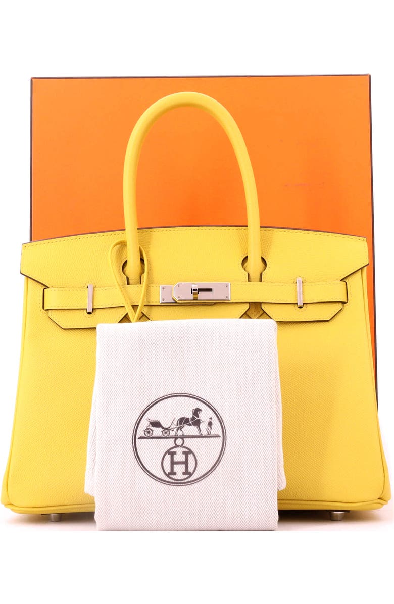 Pre-Owned Hermes Birkin Handbag Yellow Epsom with Palladium Hardware 30, Alternate, color, Jaune De Naples