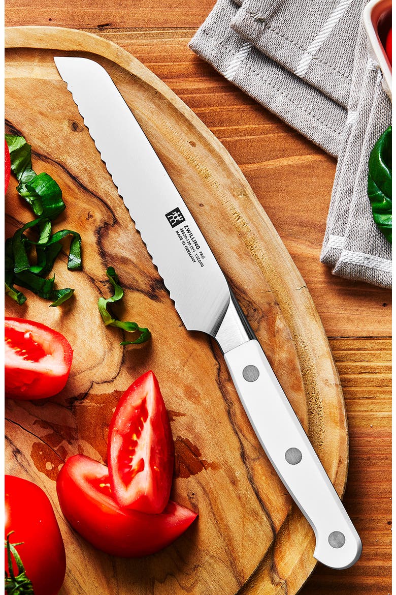 Pro Le Blanc 5-Inch Serrated Utility Knife, Alternate, color, SILVER