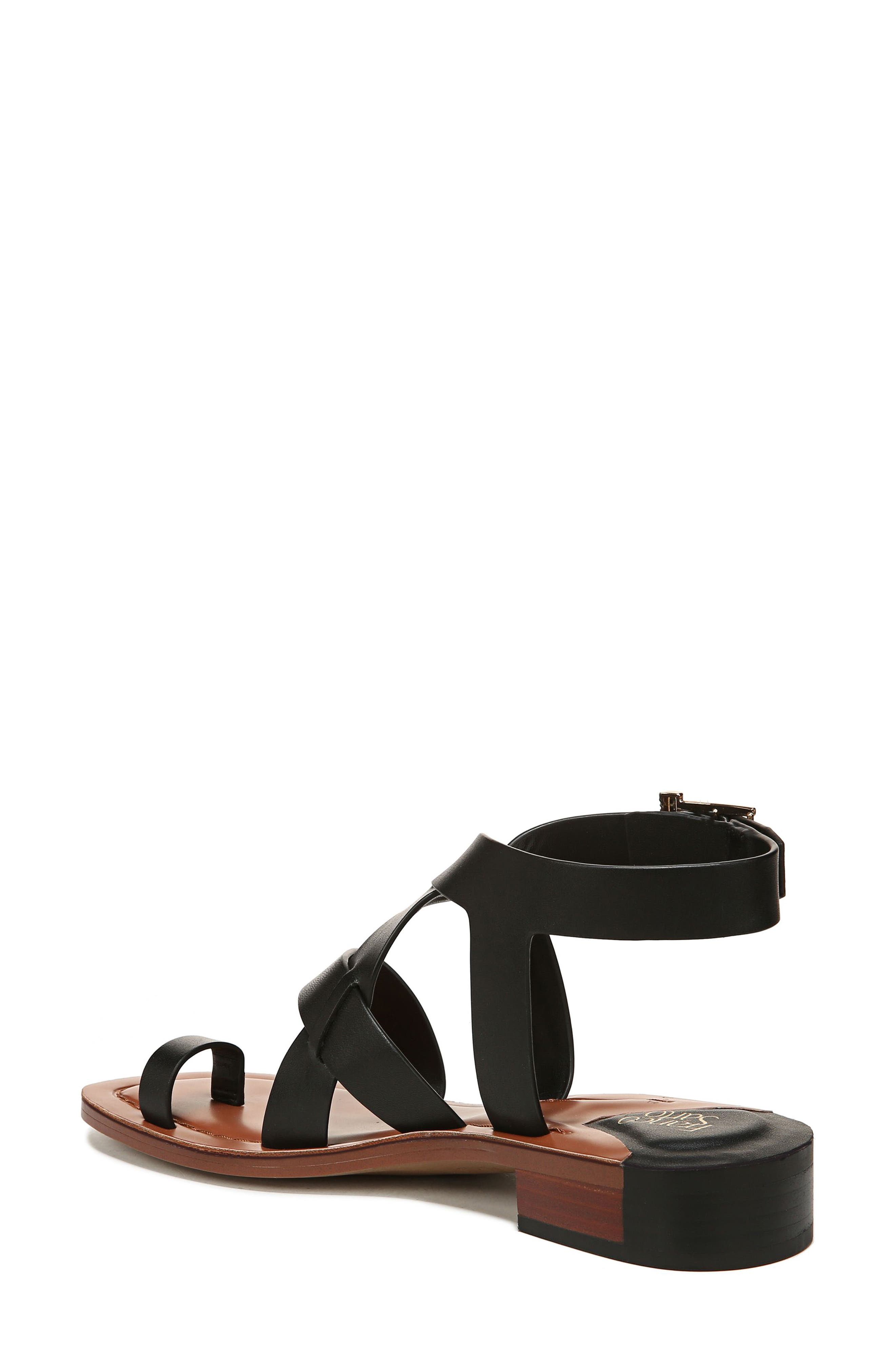 Franco Sarto Ina Toe Loop Sandal, Alternate, color, Black