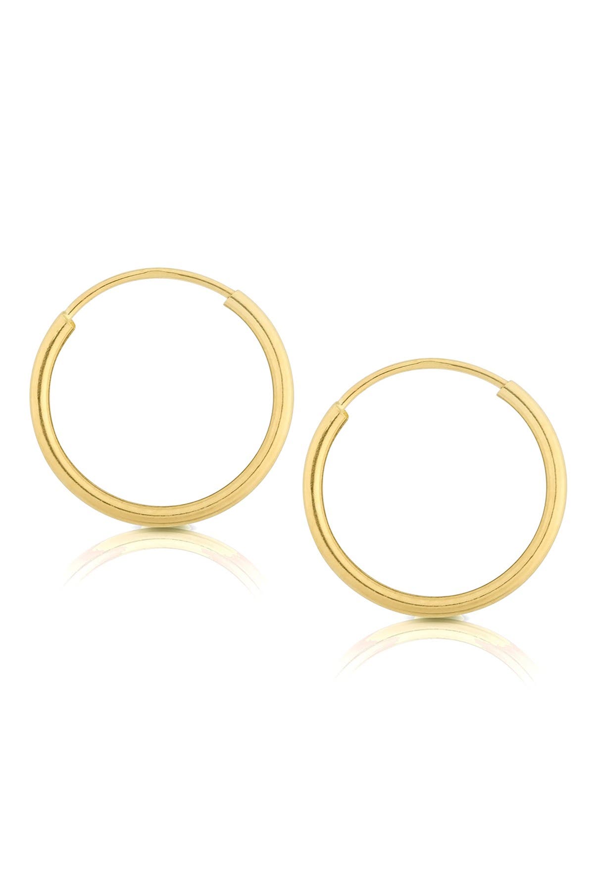 CENTRAL PARK 12mm Endless Hoop Earrings (Women) | Nordstromrack