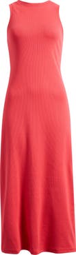 Nordstrom Stretch Microrib Tank Dress