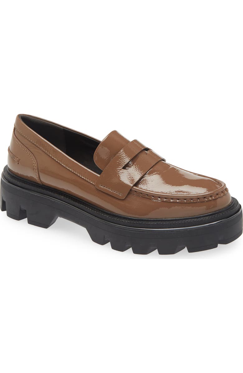 rag & bone Quinn Platform Penny Loafer, Main, color, Taupept