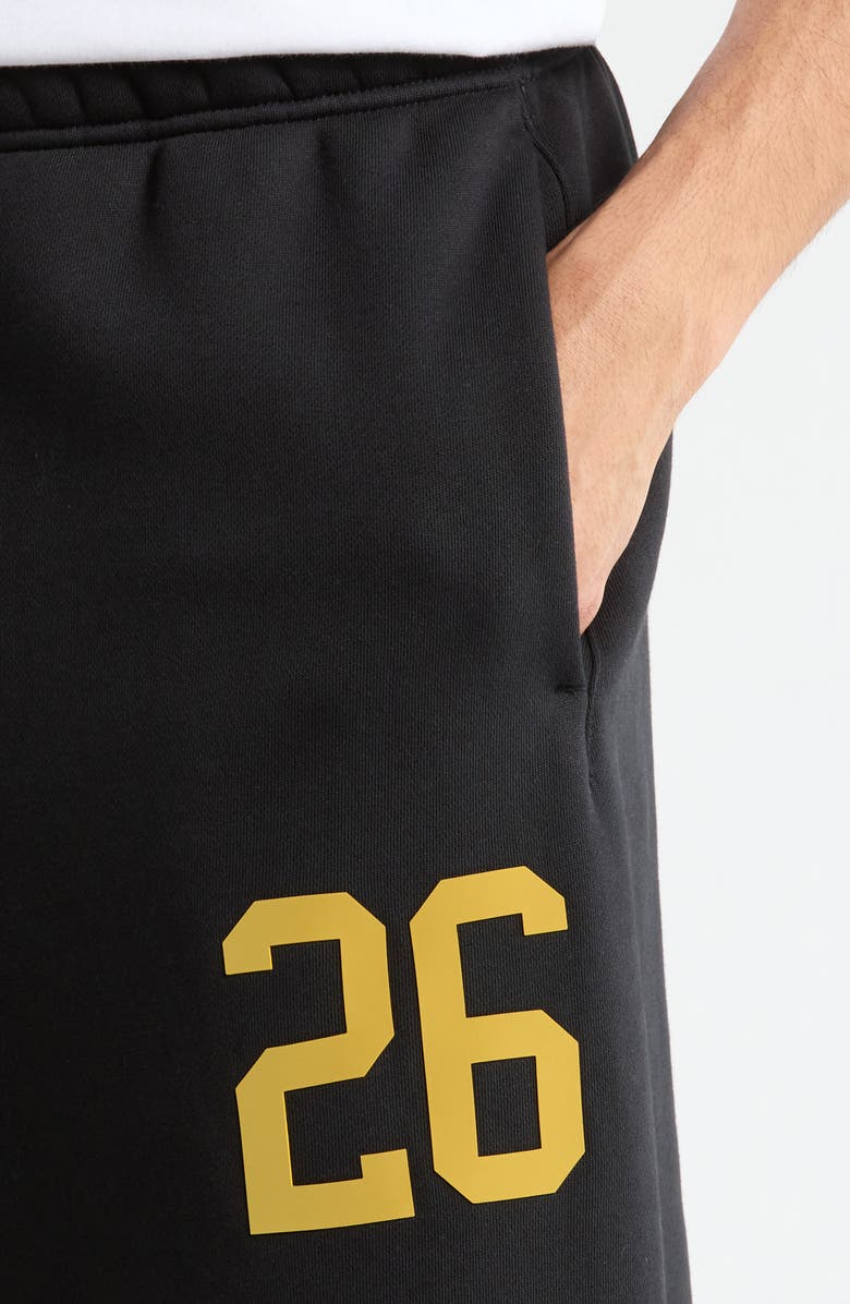 Fear of God Essentials Lounge Core Fleece Wide Leg Sweatpants, Alternate, color, Vintage Black