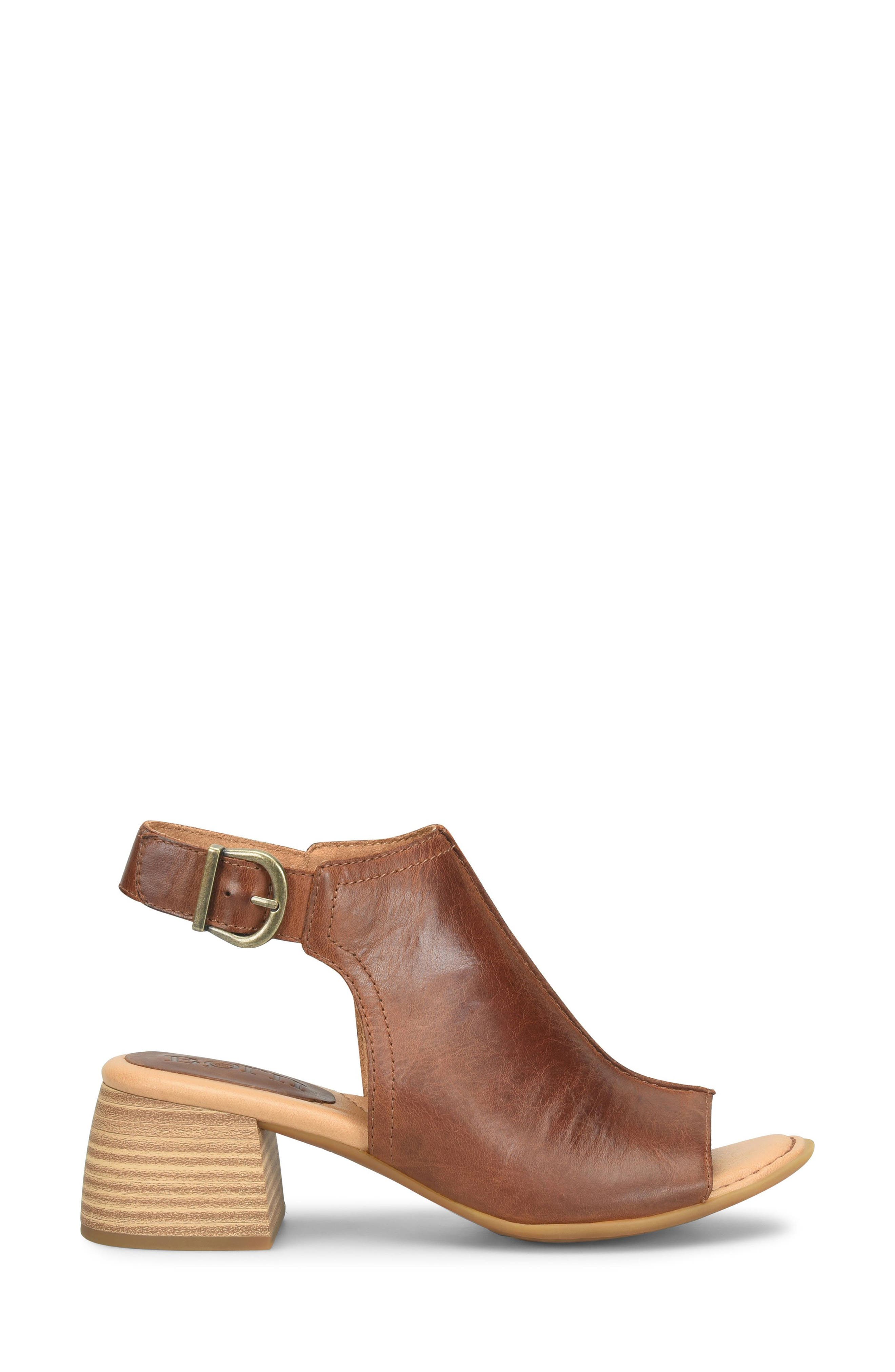 Sage Sandal, Alternate, color, BROWN LEATHER