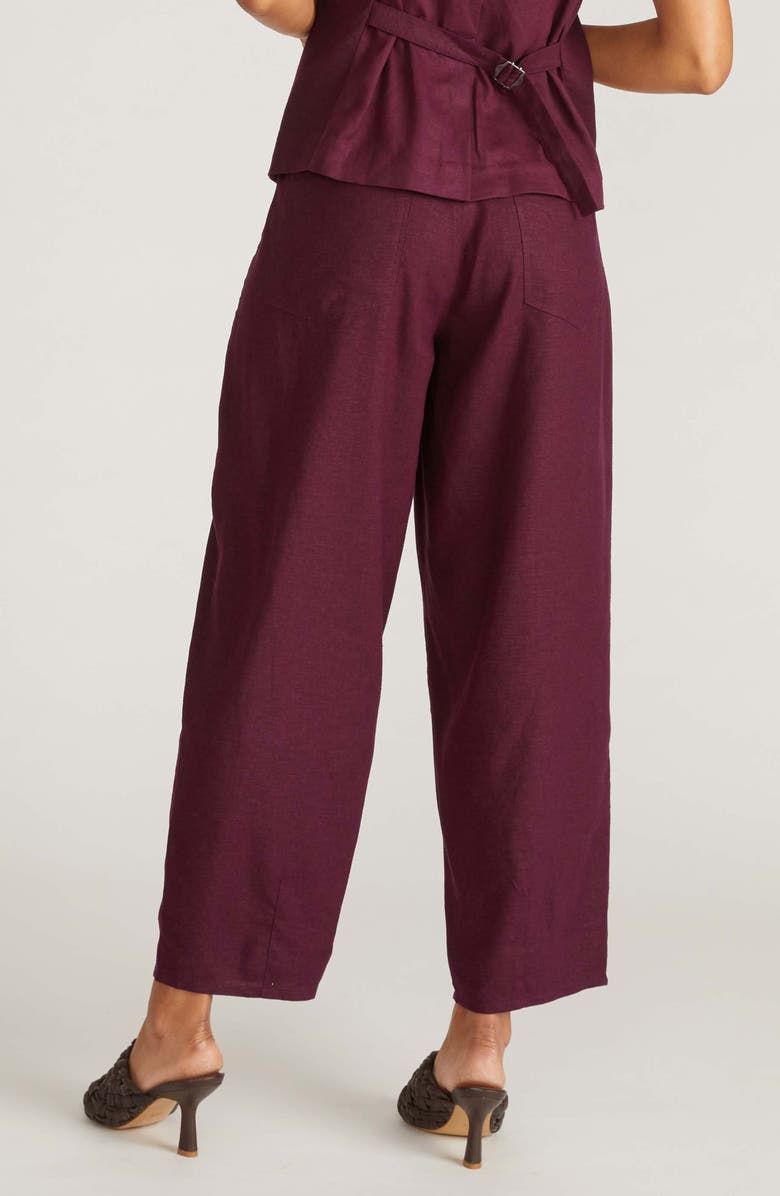 Universal Standard Lou High Waist Barrel Linen Blend Jeans, Alternate, color,