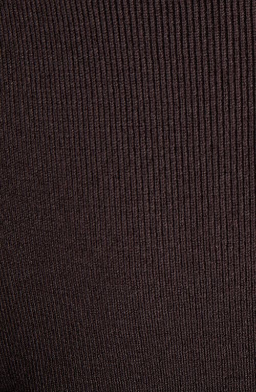 Tom Ford Long Sleeve Knit Body-con Gown In Kb922 Dark Brown