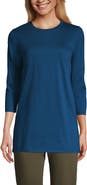 Lands' End 3/4 Sleeve Cotton Supima Tunic