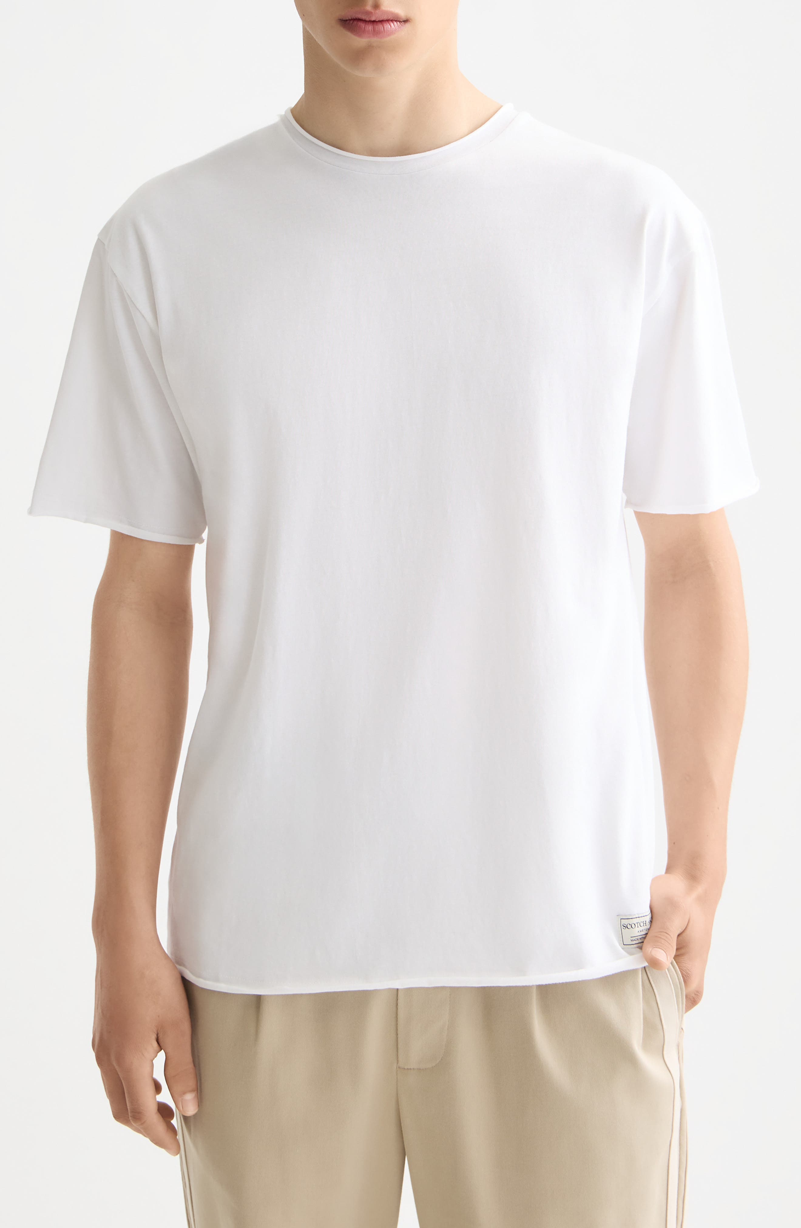 Raw Edge Cotton T-Shirt - image 3