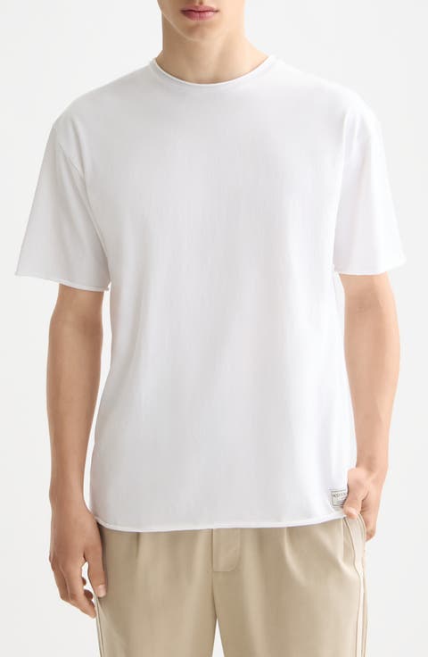 Raw Edge Cotton T-Shirt