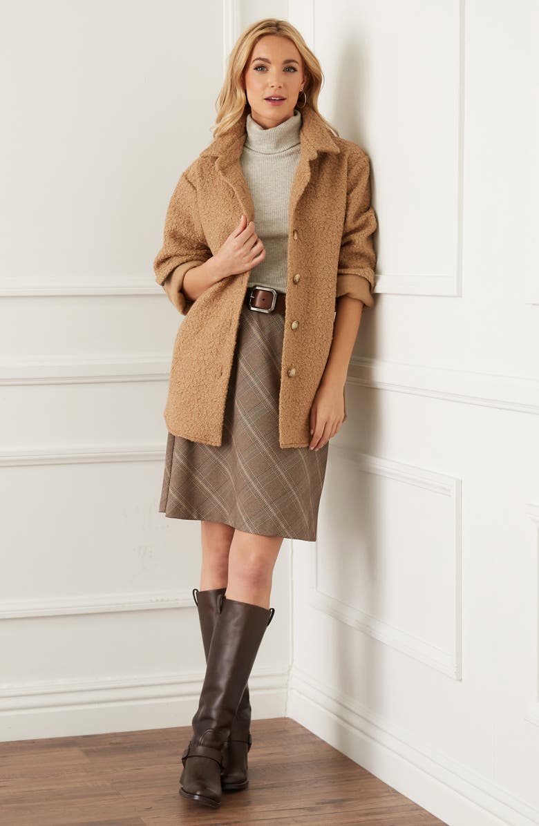 Karen Kane Plaid A-Line Skirt, Alternate, color,