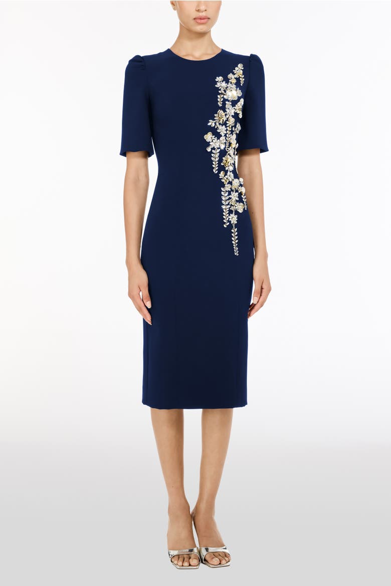 Roma Midi Dress, Alternate, color, Midnight Kiss