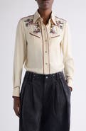 Isabel Marant Yzea Beaded Western Shirt