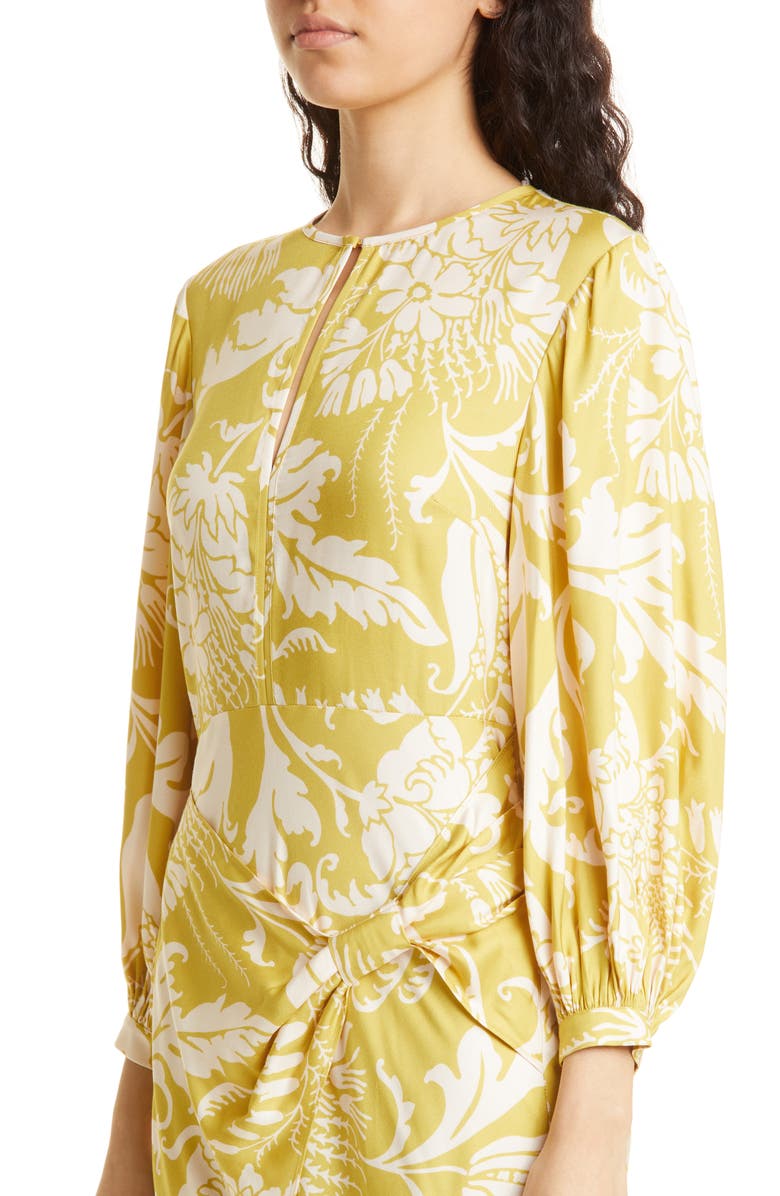 Ted Baker London Saraiy Floral Wrap Front Long Sleeve Dress, Alternate, color, 