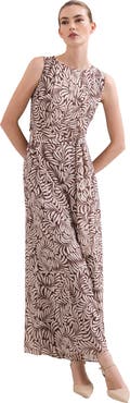 Phase Eight Janine Leaf Sleeveless Jumpsuit