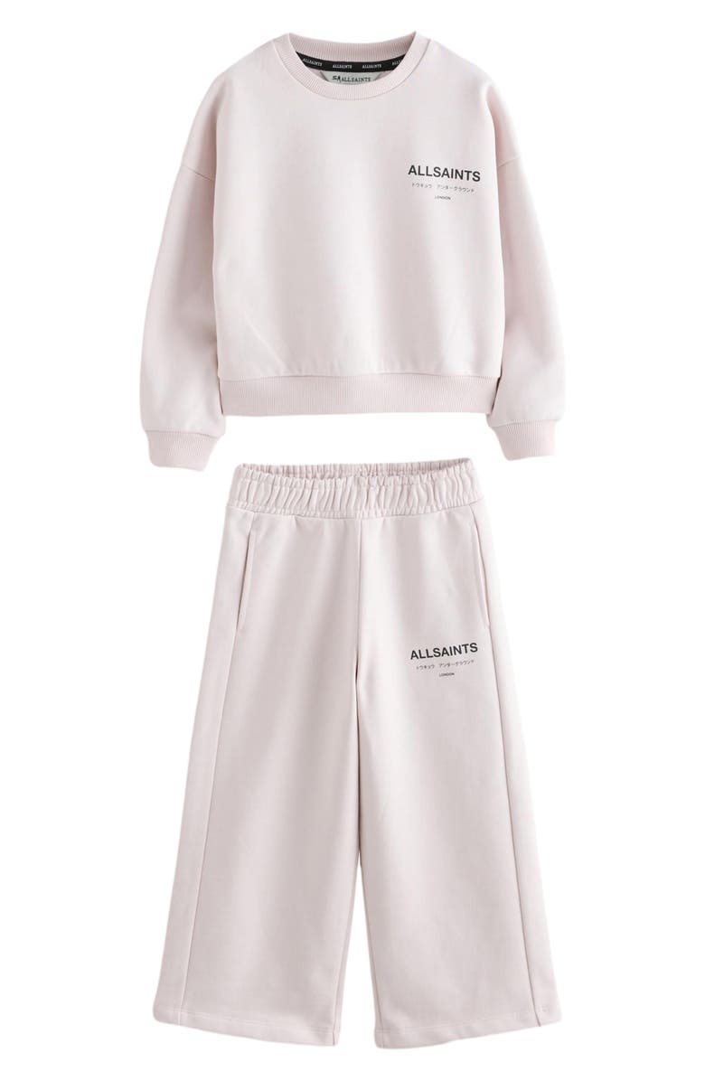smALLSAINTS by ALLSAINTS Kids' Underground Sweatshirt & Sweat Pants Set, Main, color, Pink
