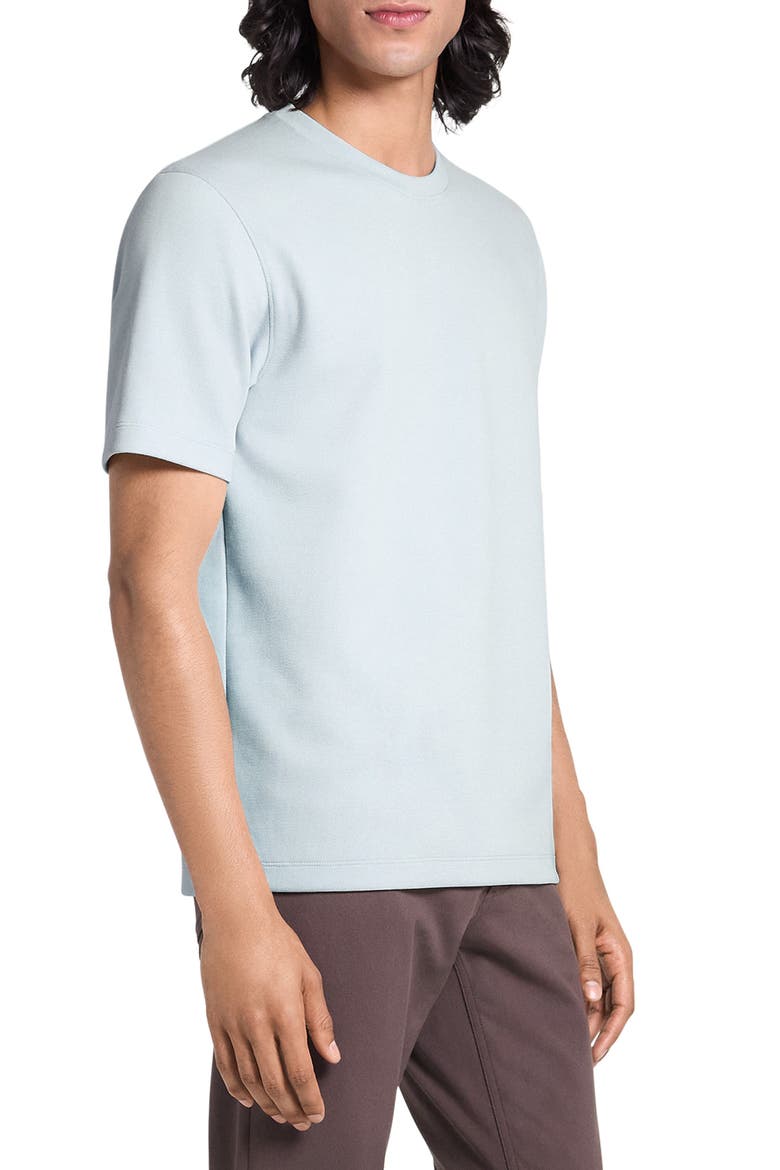 Delroy Double Piqué Crewneck T-Shirt, Alternate, color, WILLOW GREEN - UGT