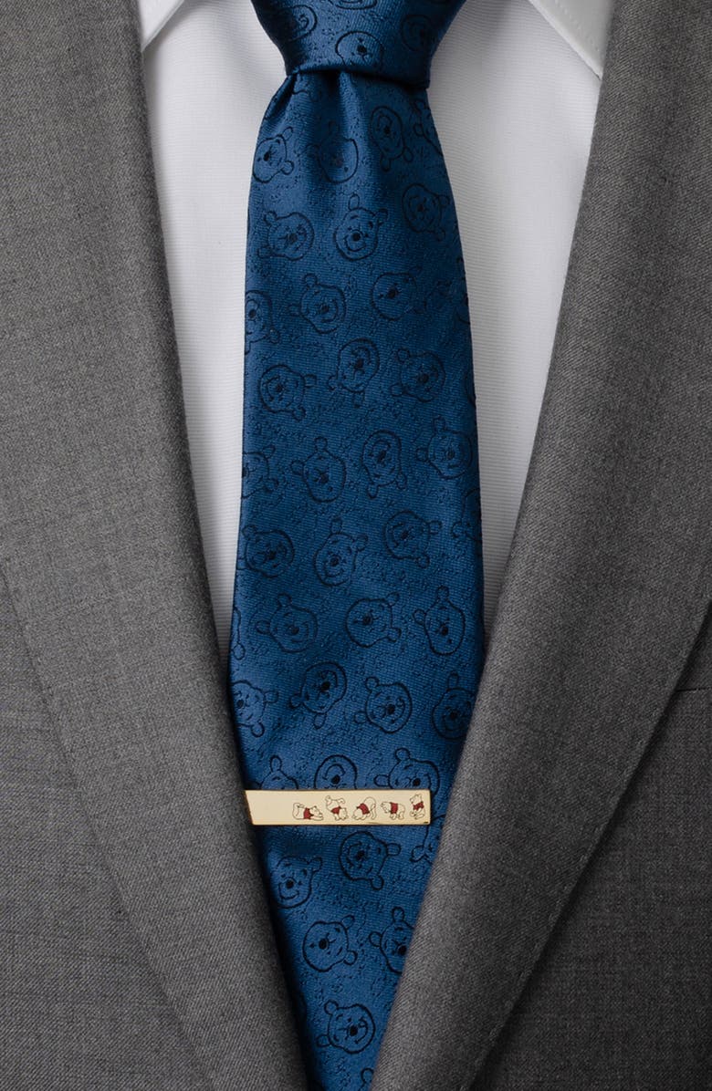 Cufflinks, Inc. Disney's Winnie the Pooh Hidden Message Tie Bar, Alternate, color, Gold