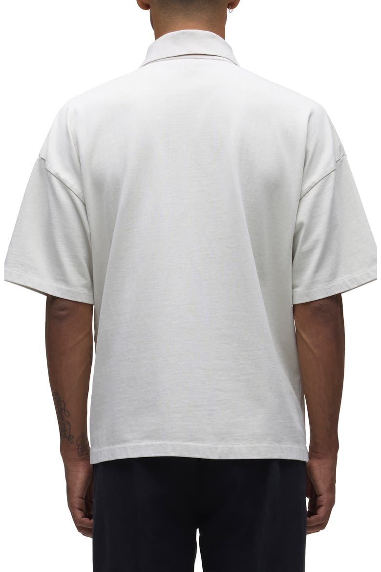 Heavyweight Cotton Pocket Polo, Alternate, color, GHOST