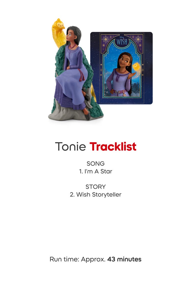 Disney® Wish's Asha Tonie & Peter Pan's Tinkerbell Tonie Audio Character Bundle, Alternate, color, PURPLE/GREEN